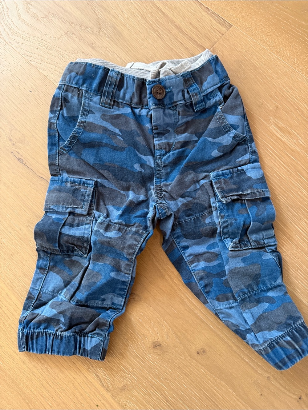 GAP Blue Camouflage Cargo Pants for Kids